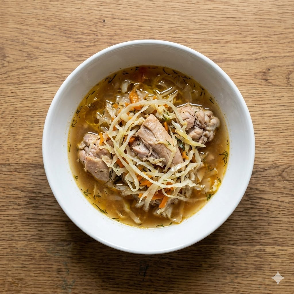 Пиле с прясно зеле